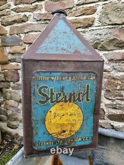 Vintage STERNOL OIL 5 Gallon Pyramid Can Automobilia Motoring Collectable Rare