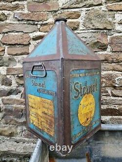 Vintage STERNOL OIL 5 Gallon Pyramid Can Automobilia Motoring Collectable Rare