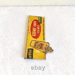 Vintage Sambar Chaap No7 Beedi Cigarette Advertising Tin Sign Board Rare S91
