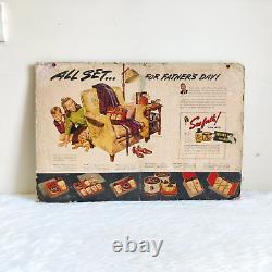 Vintage Seaforth Advertising Fathers day Theme Cardboard Sign Board Rare CB803
