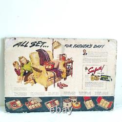 Vintage Seaforth Advertising Fathers day Theme Cardboard Sign Board Rare CB803