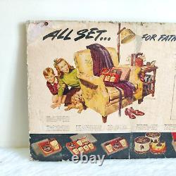 Vintage Seaforth Advertising Fathers day Theme Cardboard Sign Board Rare CB803