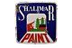 Vintage Shalimar Paint Porcelain Enamel Advertising Sign 24x24 Inches Rare Colle