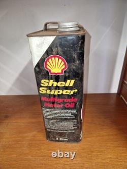 Vintage Shell Super Multigrade Motor Oil 5 litre Can #209C (Rare)