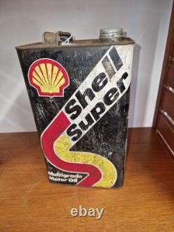 Vintage Shell Super Multigrade Motor Oil 5 litre Can #209C (Rare)