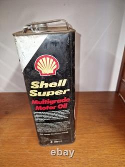 Vintage Shell Super Multigrade Motor Oil 5 litre Can #209C (Rare)