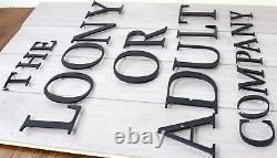 Vintage Sign Letter Display Shop Alloy Architectural Home Decor Rare