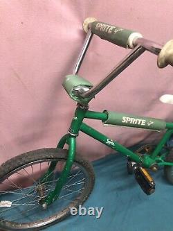 Vintage Sprite BMX Bicycle Bike 1980's Advertising Soda RARE Promo 20 Barn Find