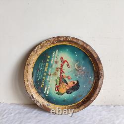 Vintage Sudania 55 Perfume Talc Advertising Tin Tray Kenya East Africa Rare TR61
