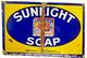 Vintage Sunlight Soap Enamel Advertising Sign Lever Brothers 30x20 England Rare