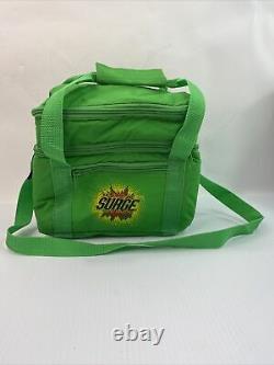 Vintage Surge Soda Pop Lunch Bag Box Tote, Coca-Cola, Green RARE