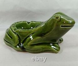 Vintage The Heir Guyot Dijon Ceramic Frog Ashtray Bar Advertising Very Rare