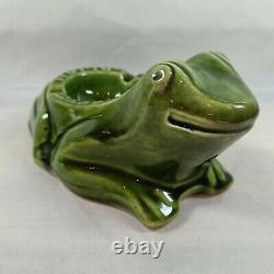 Vintage The Heir Guyot Dijon Ceramic Frog Ashtray Bar Advertising Very Rare