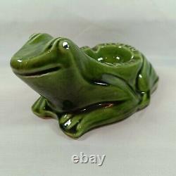 Vintage The Heir Guyot Dijon Ceramic Frog Ashtray Bar Advertising Very Rare