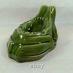 Vintage The Heir Guyot Dijon Ceramic Frog Ashtray Bar Advertising Very Rare