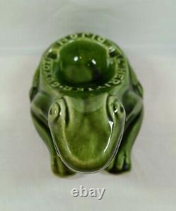 Vintage The Heir Guyot Dijon Ceramic Frog Ashtray Bar Advertising Very Rare