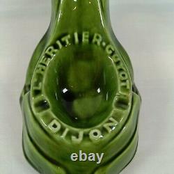 Vintage The Heir Guyot Dijon Ceramic Frog Ashtray Bar Advertising Very Rare