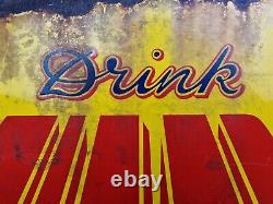 Vintage Tizer Enamel Sign, drink Tizer the appetiser 1930'spop advertising rare