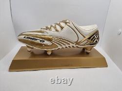 Vintage UMBRO Gold Football Boot Model Advertising Piece Trophy Very Rare