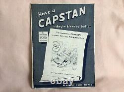 Vintage Very Rare 1937 Original Shop Counter Cardboard Capstan Advertising Card