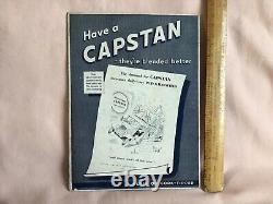 Vintage Very Rare 1937 Original Shop Counter Cardboard Capstan Advertising Card