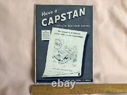 Vintage Very Rare 1937 Original Shop Counter Cardboard Capstan Advertising Card