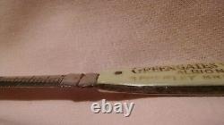 Vintage Very Rare Advertising Letter Opener Greengates Worsted Company Used Con