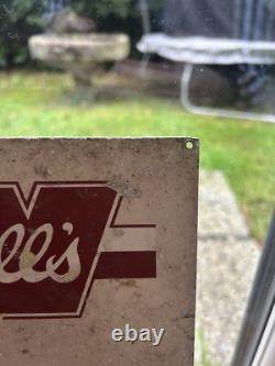 Vintage Wall's Ice Cream Metal Enamel Advertising Sign Rare Collectible