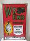 Vintage West And Watches Advertising Porcelain Enamel Sign Made In Belgium Rare
