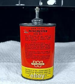 Vintage Winchester Large W lead top handy oiler oil tin can RARE nice