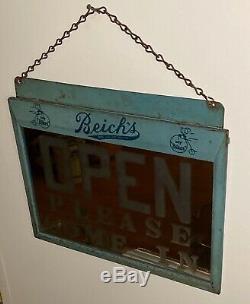 Vintage XX Rare Antique Beichs Store Sign