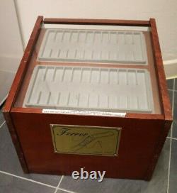 Vintage advertising watchmaker Ferrer bracelets display cabinet collectible rare