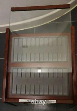 Vintage advertising watchmaker Ferrer bracelets display cabinet collectible rare