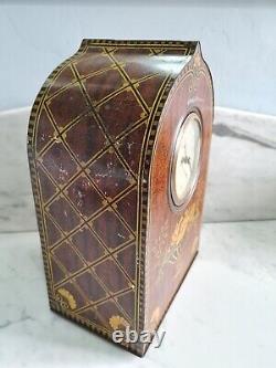 Vintage biscuit tin Clock antique very rare