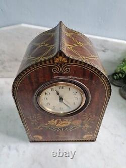 Vintage biscuit tin Clock antique very rare