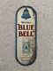 Vintage blue bell rare sign door push enamel tin shop