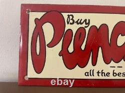 Vintage enamel sign- Rare- Punch -For all the best jokes- old garnier sign