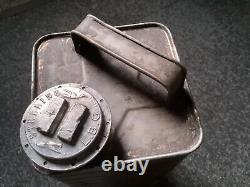 Vintage french oil petrol fuel can stelline lbc very rare