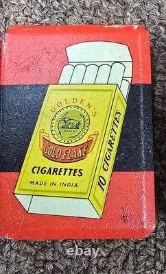 Vintage old rare collectible advertising Gold flake cigarette Matchstick Litho