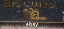 Vintage old rare collectible advertising HUNTLEY & PALMERS TRIBREK TIN PLATE LOR