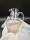 Vintage old rare collectible advertising John Haig's Whisky Glass Jug