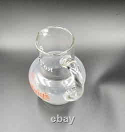 Vintage old rare collectible advertising John Haig's Whisky Glass Jug
