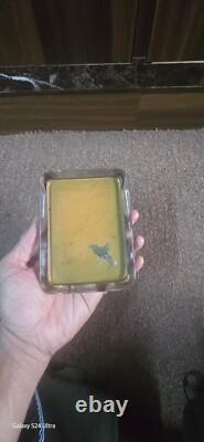 Vintage old rare collectible advertising cigarette glass ashtray