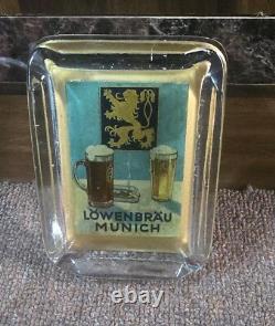 Vintage old rare collectible advertising cigarette glass ashtray