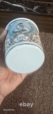 Vintage old rare collectible advertising cup