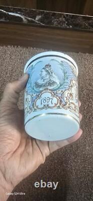 Vintage old rare collectible advertising cup