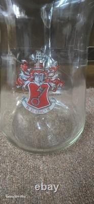 Vintage old rare collectible advertising glass becks beer jug