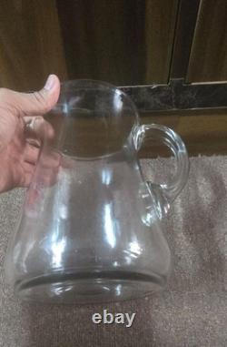 Vintage old rare collectible advertising glass becks beer jug