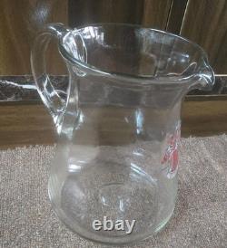 Vintage old rare collectible advertising glass becks beer jug