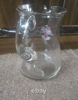 Vintage old rare collectible advertising glass becks beer jug